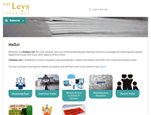 Tablet Screenshot of intranet.theleys.net